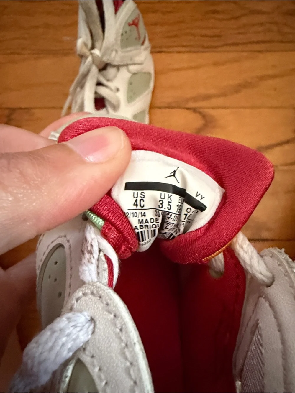 Jordan Toddler Sneakers in White, Gray & Red